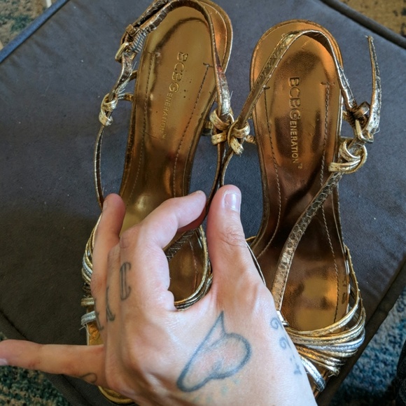 BCBGeneration Mixed Metals Heels - Picture 5 of 5